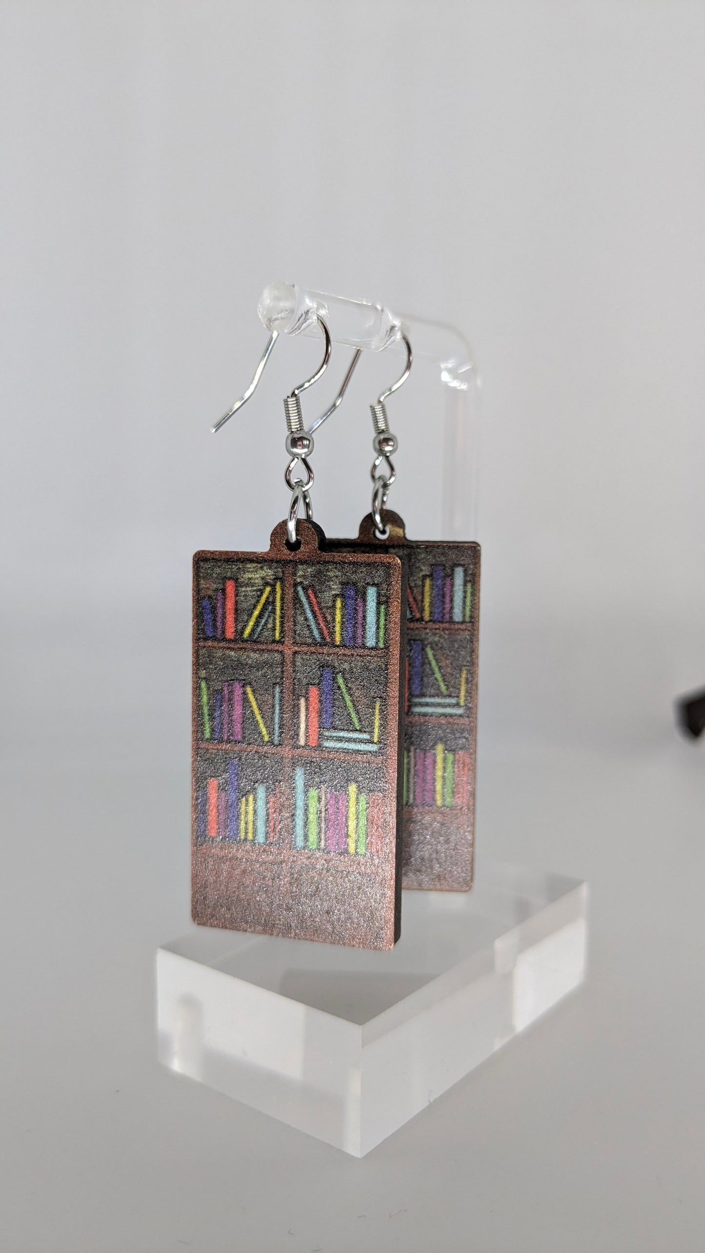 Bookshelf Earrings